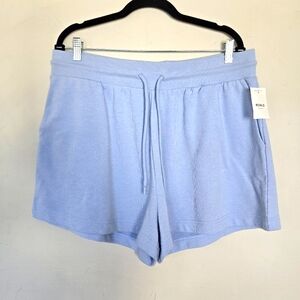 Riachuelo Pool Basics Terry Shorts Women's L Summer Vacation Loungewear Coastal